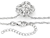 Moissanite Platineve Clover Necklace 2.70ctw DEW
