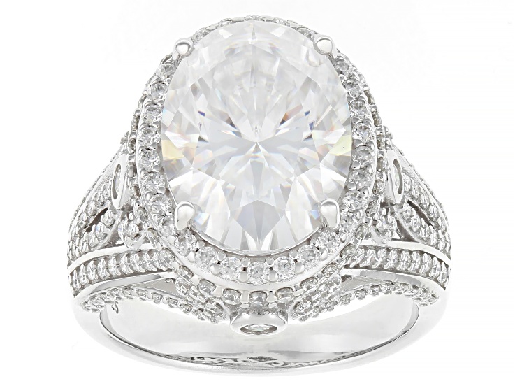 Moissanite Platineve Cocktail Ring 9.28ctw DEW - JMF310 | JTV