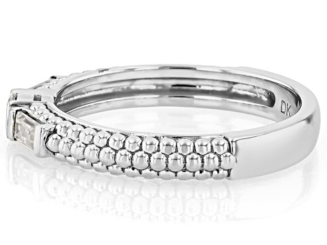 Moissanite Platineve Band Ring 0.28ctw DEW