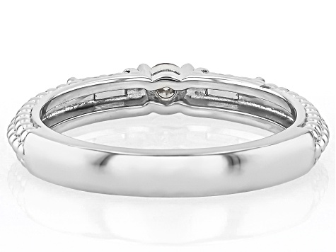 Moissanite Platineve Band Ring 0.28ctw DEW