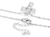 Moissanite Platineve Cross Pendant 2.22ctw DEW