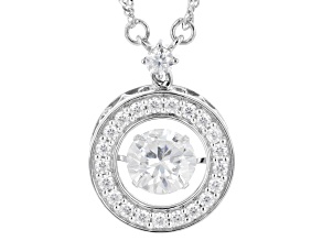Moissanite Platineve Dancing Necklace 2.02ctw DEW