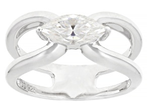 Marquise Moissanite Platineve® Solitaire Ring 1.00ct DEW