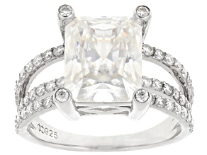 Moissanite Platineve® Engagement Ring 6.30ctw DEW