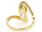 Moissanite Marquise 14k Yellow Gold Over Sterling Silver Solitaire Ring 3.00ct DEW