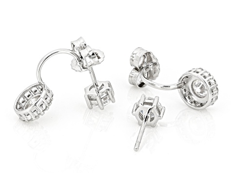 Moissanite Platineve Interchangeable Earrings 2.52ctw DEW - JMF486