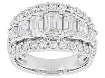 Picture of Moissanite Platineve Multi-row Ring 2.60ctw DEW
