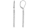 Moissanite Platineve Drop Earrings 1.60ctw DEW