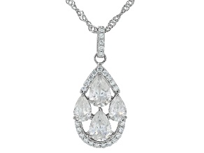 Moissanite Platineve Pendant 2.68ctw DEW
