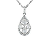 Moissanite Platineve Pendant 2.68ctw DEW