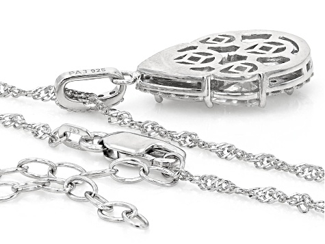 Moissanite Platineve Pendant 2.68ctw DEW