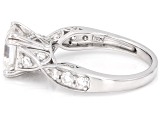Moissanite Platineve Engagement Ring 2.63ctw DEW.