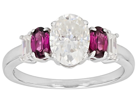 Jewelry Rhodolite Garnet Ring Platinum #280451J12B Regard Jewelry - Platinum 8.76ct Rhodolite Garnet &.95tcw main image 2