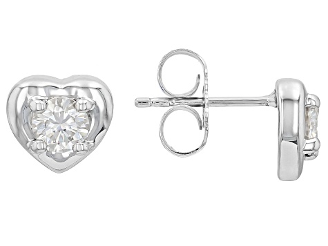 Moissanite Platineve Dancing Pendant with Chain and Earrings Set