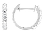 Moissanite Platineve Hoop Earrings 0.50ctw DEW
