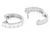 Moissanite Platineve Hoop Earrings 0.50ctw DEW