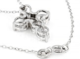 Moissanite Platineve Cross Pendant 1.98ctw DEW.