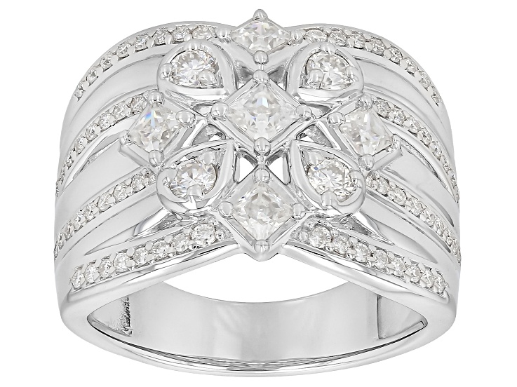 Moissanite Platineve Cocktail Ring 1.44ctw DEW. - JMF822 | JTV