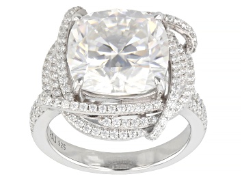 Picture of Moissanite Platineve Cocktail Ring 9.71ctw DEW