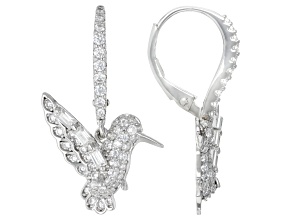 Moissanite Platineve Hummingbird Earrings 1.42ctw DEW
