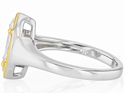 ジュン　クリスチーヌ　フランソワ　マーサ Marquise Moissanite Platineve and 14k Yellow Gold Over Silver