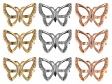 Gold Tone, Rose Gold Tone, and Silver Tone Butterfly Pearl Shortener Kit