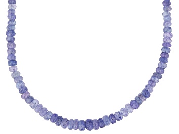Picture of Blue Tanzanite  Beaded 14k Yellow Gold Necklace