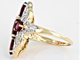 Red Mahaleo(R) Ruby 10K Yellow Gold Ring 3.21ctw