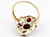 Red Mahaleo(R) Ruby 10K Yellow Gold Ring 3.21ctw