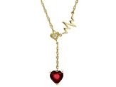Red Mahaleo® Ruby 10K Yellow Gold Necklace 1.03ctw