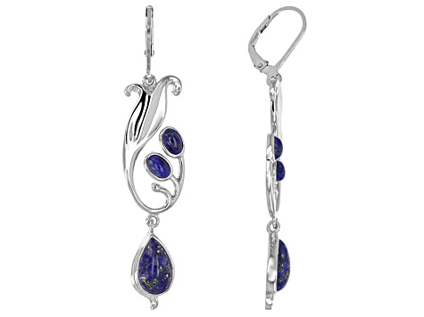 Blue Lapis Sterling Silver Earrings Jph416 Jtv Blue Lapis Sterling Silver Earrings