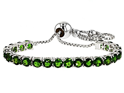 Green Russian Chrome Diopside Sterling Silver Adjule Bracelet Green Russian Chrome Diopside Sterling Silver Adjule Bracelet 5 42ctw