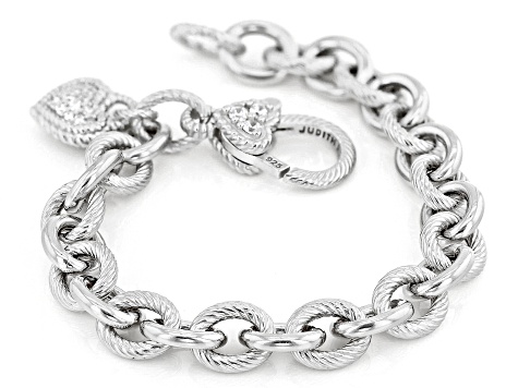 Judith Jack 925 Silver Linked Hearts top Bracelet