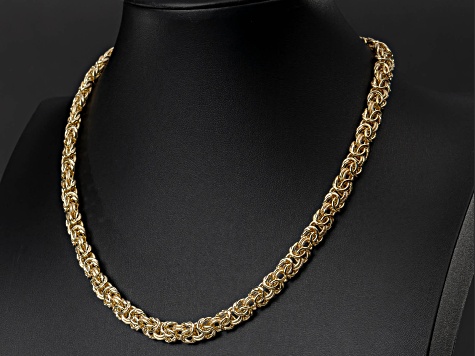 Judith Ripka 14k Gold Clad Byzantine Verona Necklace with Cubic Zirconia Accents