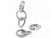 Judith Ripka Cubic Zirconia Rhodium Over Sterling Silver Haute Collection Earrings