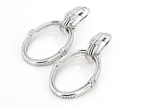 Colette Hoop Earrings in Silver