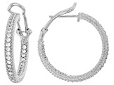 Judith Ripka Cubic Zirconia Rhodium Over Sterling Silver Haute Collection Earrings