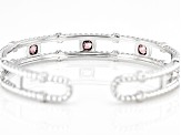 Judith Ripka Rose Bella Luce® Diamond Simulant Rhodium Over Sterling Silver Phoenix Cuff Bracelet