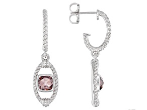 Judith Ripka Rose Bella Luce® Diamond Simulant Rhodium Over Sterling Silver Phoenix Dangle Earrings