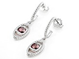 Judith Ripka Rose Bella Luce® Diamond Simulant Rhodium Over Sterling Silver Phoenix Dangle Earrings