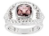 Judith Ripka Rose Bella Luce® Diamond Simulant Rhodium Over Sterling Silver Phoenix Solitaire Ring