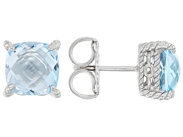 Jtv blue store topaz earrings