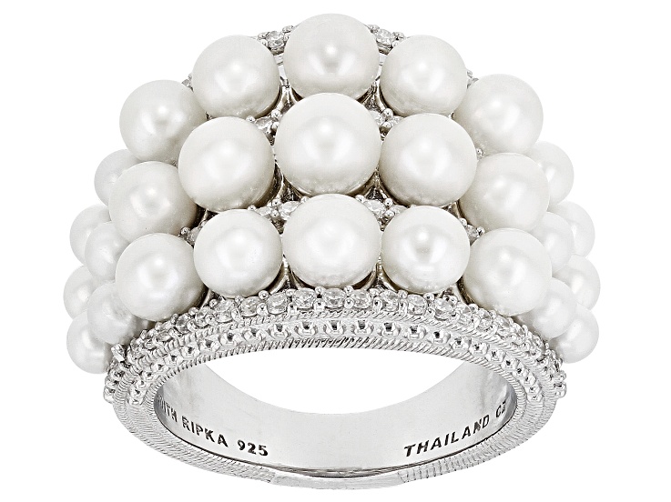 Judith Ripka Cultured Freshwater Pearl and Cubic Zirconia