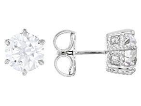 Judith Ripka Cubic Zirconia Rhodium Over Sterling Silver Haute Collection Stud Earrings