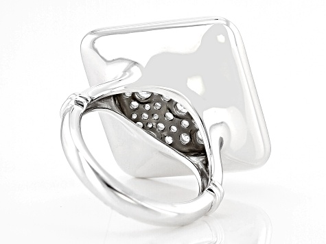 Judith Ripka Cubic Zirconia Rhodium Over Sterling Silver