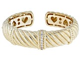 Judith Ripka Cubic Zirconia 14k Gold Clad Pia Bracelet 0.77ctw