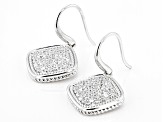 Judith Ripka Cubic Zirconia Rhodium Over Sterling Silver Pave Cosmic Earrings 3.06ctw