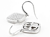 Judith Ripka Cubic Zirconia Rhodium Over Sterling Silver Pave Cosmic Earrings 3.06ctw