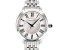 Judith Ripka Silvertone Stainless Steel Luella Watch With Mother-of-Pearl Dial