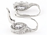 Judith Ripka Cubic Zirconia Rhodium Over Sterling Silver Haute Collection Drop Earrings 9.26ctw